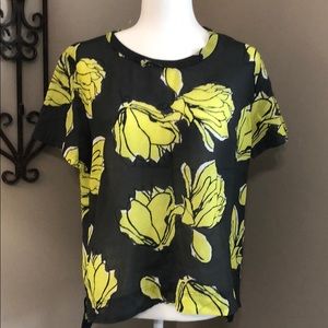 GAP Floral Short Sleeve Blouse